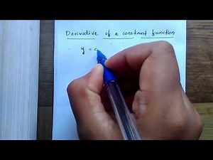 Derivative of a constant function