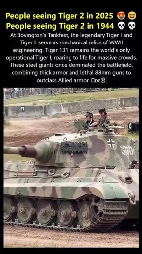 World’s ONLY Running Tiger I & II in One Place! 🤯 #history #war