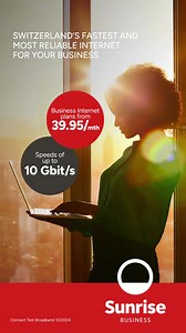 Fastest and most reliable internet (Connect Broadband Test 10/2024) for your business. | Sunrise.ch