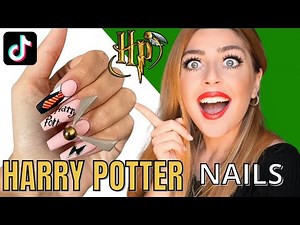 HARRY POTTER CHALLENGE NAIL ART 😍 Compilation + Reaction TikTok Harry Potter #nailart #harrypotter