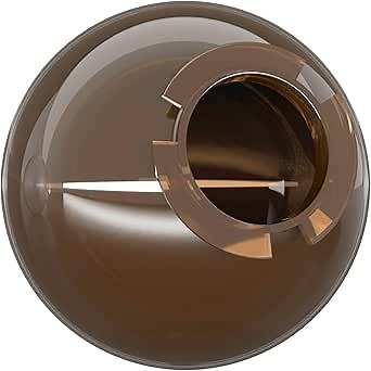 KASTLITE 10" Bronze Acrylic Lamp Post Globe | Smooth Textured with 4-5/8" Twist Lock Neck | Manufactured in the USA