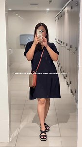 This little black dress is the ultimate wardrobe essential, effortlessly chic and versatile for any occasion. A must-have staple for every woman’s closet….. nursing moms included ☕️💯 | Comfy Mommy