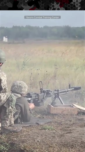 Ukrainian Airborne Troops DShK Machine Gun Training