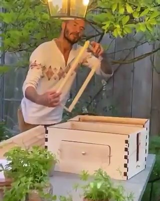 David Beckham building a beehive is a lockdown mood. - - > https://bit.ly/2BiqIAq | British Vogue