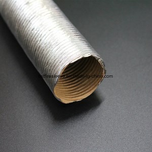 [Hot Item] Power Steering Line Pressure Hose Thermal Protection Aluminized Sleeve Heat Reflective Aluminum Flexible Heat Shield