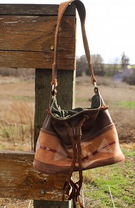 Pendleton Wool Leather Shoulder Bag - Etsy