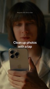 Remove distracting objects with the Clean Up tool. | Apple