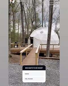 Check out our Moonshiner Tree Dome, ready for your 2024 Summer getaway! Many thanks to travel influencer Lana Ato and her family for sharing their experience and some great visuals of their stay. Follow her on Instagram @Lanaato to see more. Enjoy rustic luxury and big, beautiful panoramic views from our new Moonshiner Tree Dome. Reminiscent of a moonshine maker’s secret getaway, this glamping site features locally sourced rustic wood wall coverings, whiskey barrel sink, mason jar light fixtures