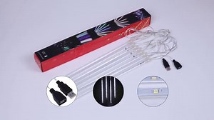 Watch Rimila LED Falling Rain Lights﹙Without Plug Included﹚, Meteor Shower Rain Light﹙11.8 inch 8 Tube﹚... on Amazon Live