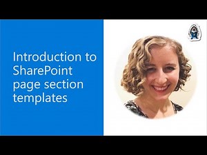Introduction to SharePoint page section templates