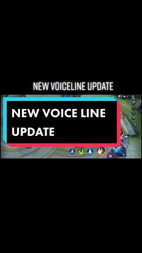 New Voice Line Update in Mobile Legends