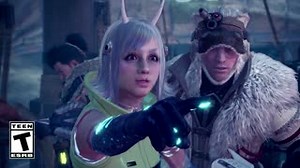 Even the Handler's got a special hi-tech outfit to celebrate the #Iceborne Grand Appreciation Fest! 💫 The Techno costume is available for free for the duration of this event but can be purchased on the Add-Ons page. | Monster Hunter