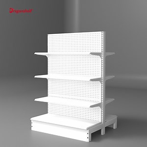 [Hot Item] Dragonshelf Supermarket Light Weight Gondola Shelving Retail Wooden Shelf Bread Display Rack