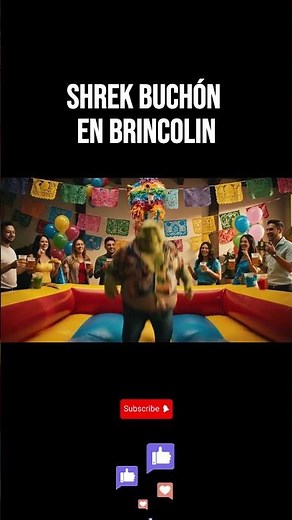 Shrek buchón en el brincolin🤣