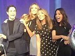 Heidi Klum celebrates Project Runway season 16 with Olivia Munn