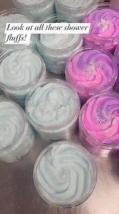 12 reactions · 4 comments | Shower fluff restock!! No one can hand pipe a shower fluff like our Ruthy! #handmade #shower #fluff #showerfluff #whipped #soap #barnsley #handpiped #marshmallowblends | Marshmallow Blends | Facebook