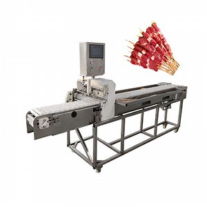 [Hot Item] Automatic Satay Skewer Machine Chicken Meat Skewer Shish Doner Kebab Making Grilling Machine