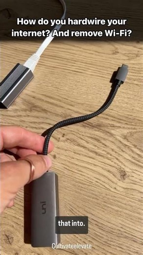 How do you hardwire your internet and remove Wi-Fi? 🤔