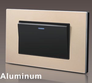 [Hot Item] Sw5-01 American Standard Aluminum Plate 1gang 1way 2way Wall Switch