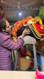 27K views · 2.8K reactions | Turban for Baladev at ISKCON Rajapur | Vishaka devi dasi | Facebook