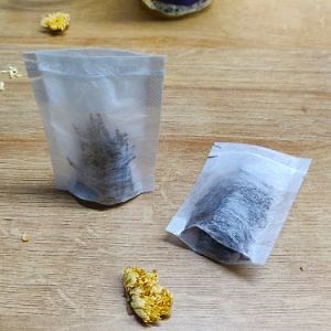 [Hot Item] Food Grade Empty Package Teabag Corn Fiber PLA Biodegradable Tea Bags with a Inner Drawstring