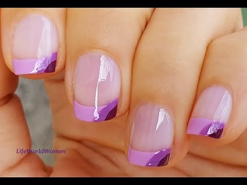 LILAC FRENCH MANICURE - Dainty Nail Tips In Purple Shades