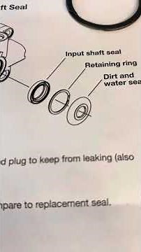 Read instructions on Replacing steering shaft seal on 379 Peterbilt