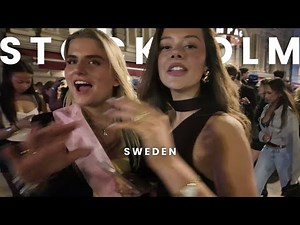Swedish Girls Before Midnight 4K Stockholm-Sweden (Part 1)