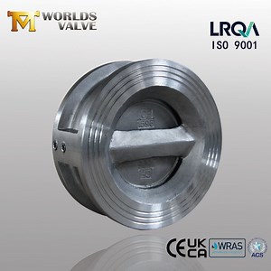 [Hot Item] Stainless Steel Check Valve Wafer Dual Plate Swing Type
