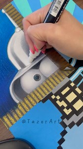 379K views · 760 reactions | Bite my shiny metal ass! #bender #futurama #fanart #posca #poscaart #tazerart | Tazer Art | Facebook