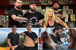 Kavos Ink tattoo artist brands a 14 year old boy on holiday... and his parents love it