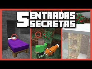 5 Casas ESCONDIDAS SEM MODS no Minecraft - E (quase) SEM REDSTONE! Como fazer um esconderijo secreto