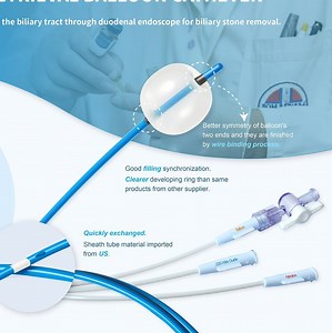 Ercp Accessories Stone Retrieval Balloon for Endoscopic Removal of Biliary Stones 7.5fr 200cm Length