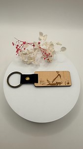 Unique Wooden Key Ring – "your Anchor Remains" - Etsy