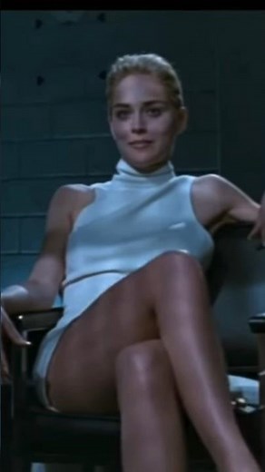 Basic Instinct 1992 with Sharon Stone leg-crossing is the most paused movie scene in History
