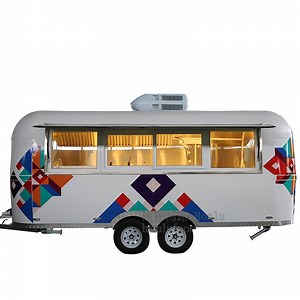 [Hot Item] Street Snack Truck Ice Cream Milk Tea Vending Equipment Coffee Concession Food Trailer Hot Dog Food Trucks