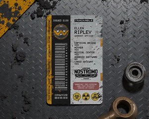 Alien USCSS Nostromo Ellen Ripley Vertical ID Plastic Card (weylad-yutani Corp) - Etsy