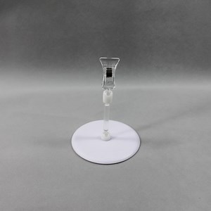 [Hot Item] Adjustable Plastic Pop Clip Sign Holder with Round Sticky Base