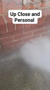 Cleaning mold and algae off this brick porch and foundation #softwashing #pressurewashing #entrepreneur #fromthegroundup | Ground Up Exterior Cleaning