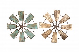 Rustic Decorative Windmill-star-home Wall Decor-19 Inches-lodge Decor-rustic-solid Wood-handmade- Wall Wooden Windmill-two Color Choices - Etsy