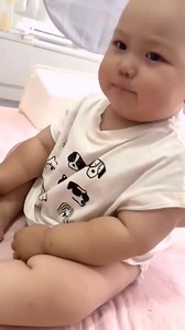 The baby is smelling her own foot ||| #cute #baby #funny #viral #reels | Kids For Meets