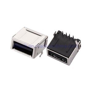 [Hot Item] New Arrival Through Hole USB2.0 Female Socket Right Angle Type USB Type a Connector