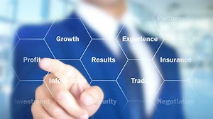 Interactive Hexagon Grid Revealing Job Fair Concept