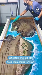 10K views · 119 reactions | This isn't your standard table... it's a model of the beach! #artistry #driftwood #beach | People Are Awesome | Facebook