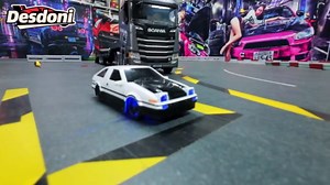 RC Drift Car, 1/43 Mini RC Drift Car with Gyro, 2.4GHz Full Proportional Control, 20M/H 4WD High Speed Remote Control Alloy, LED Lights & Drift Tires, Toys Gift for Adults, Boys and Girls
