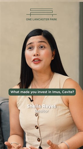 All eyes on Imus, Cavite as it becomes a prime location for home buyers 📍 With its proximity to key business districts, growing infrastructure developments, and metro nature environment, Imus is now among the top locations being considered by starting families and young couples alike for their first home. Hear it straight from Shiella Reyes, now a One Lancaster Park homeowner, on why she decided to invest in Imus, Cavite. #InvestInImus #MetroNatureInOne #OneLancasterPark #FreeUpsize #CondoLivin