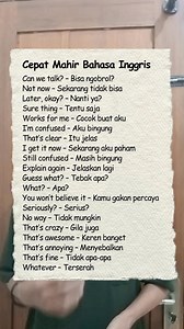 459K views · 5.4K reactions | Belajar bahasa inggris. Cara cepat mahir bahasa inggris sehari-hari dari listening dan reading  Semoga bermanfaat #english #bahasainggris #speaking #conversation #fyp | Empire English Page | Facebook