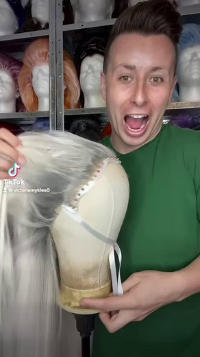 Wig Styling: The Jumbo Squiggle 🖇️Wig from Webster Wigs(Harper - Silver Rooted Ice Blonde). Styled using my favs got2b Glued Hairspray and Schwarzkopf Taft Styling Gel. Outfit by yours truly using fabrics from Shine Trimmings & Fabrics🖇️#dragqueen #wig #wigs #wigstyling #wigstylist #hair #howto #squiggle #art #detail #rhinestone #fabulous #silver #dragqueens #dragqueensofinstagram #dragqueenwigs #victoriamykles #australia #centralcoast #gay #sparkle #lgbt #instagay | Victoria Mykles Queen