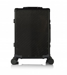[Hot Item] Luxury Black Aluminum Frame 100% Carbon Fiber Luggage with Tsa Lock