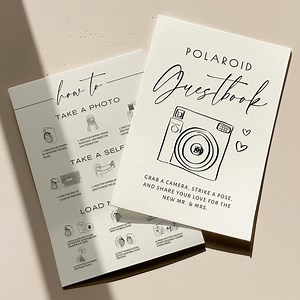 Instax Mini 12 Instructions Sign, Polaroid Guest Book Sign, Editable Photo Guestbook Sign, Minimalist Wedding Guestbook, Instax Guest Book - Etsy Australia